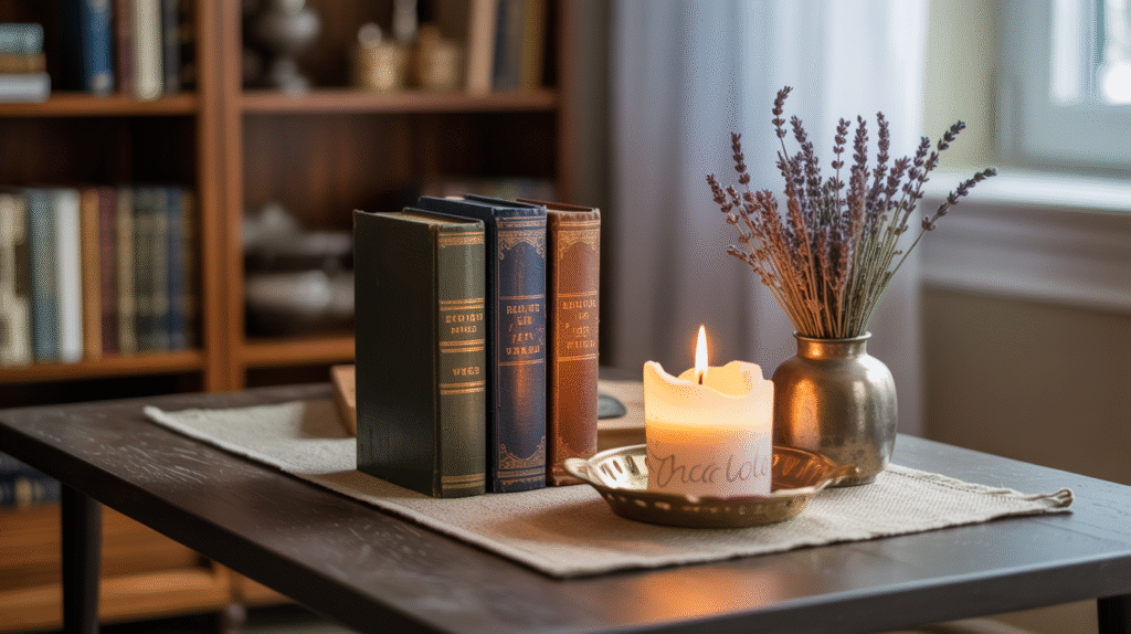 Vignettes on Coffee Tables and Shelves