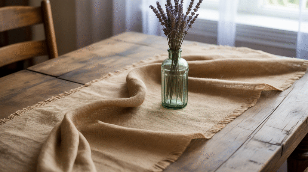 Burlap Table Runner