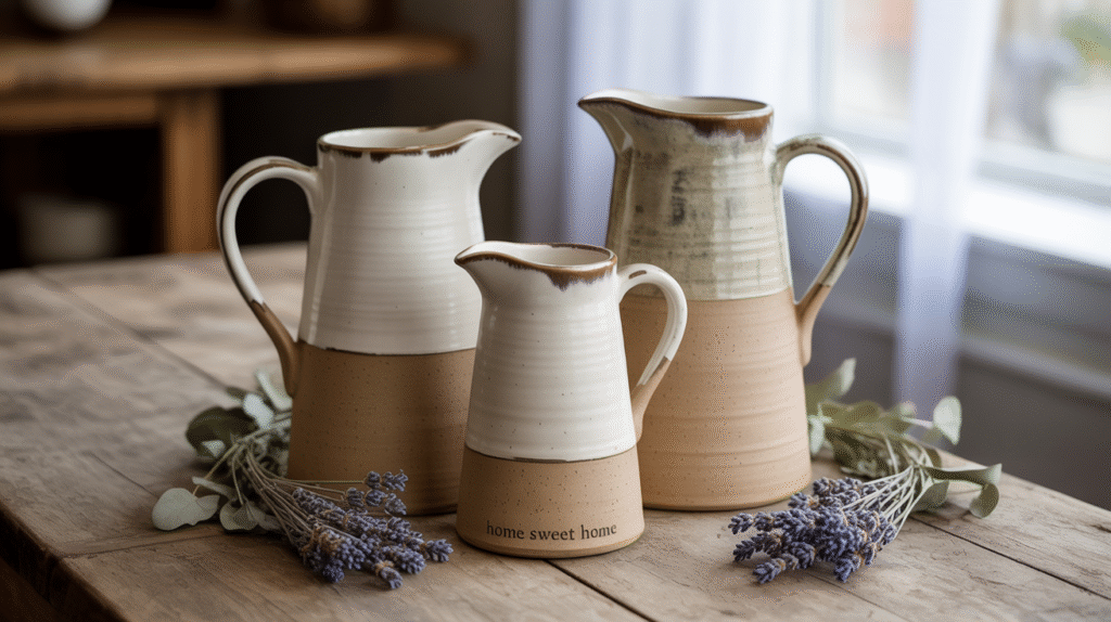 Stoneware Pitchers