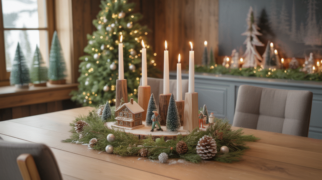 Chalet-Themed Centerpiece