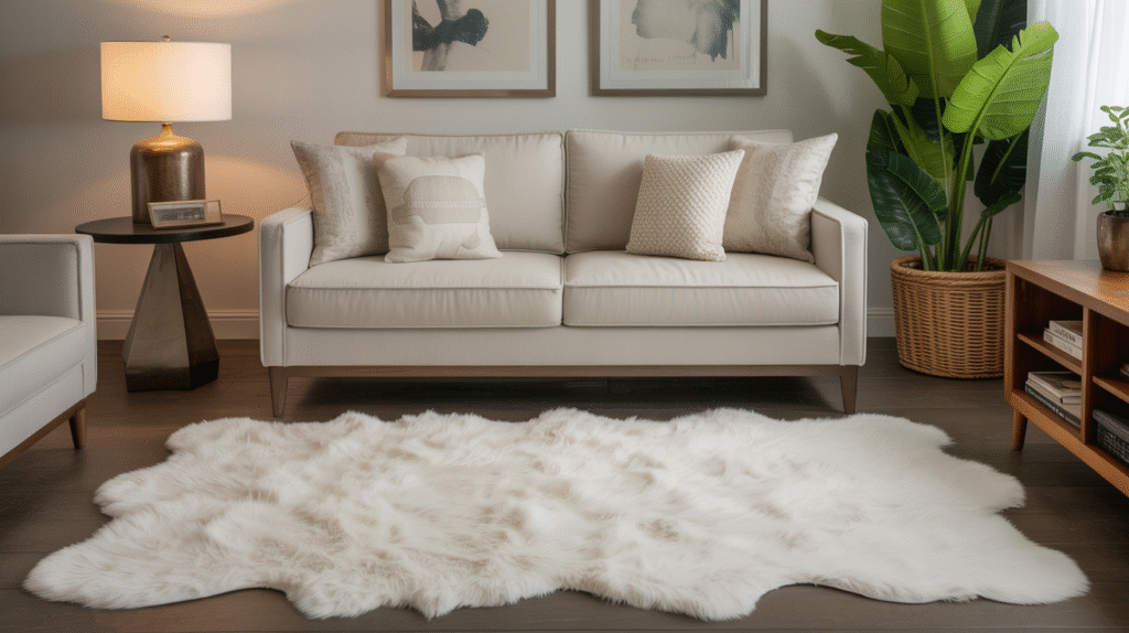 Soft White Area Rug