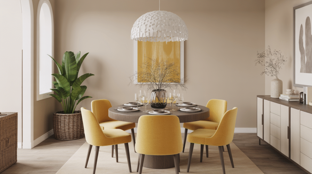 Vibrant Yellow Accent Chairs