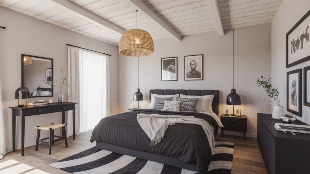 Whitewashed Wooden Ceiling