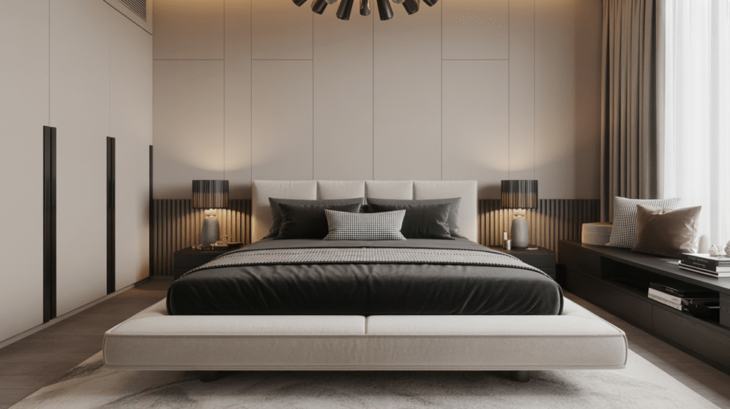 Ivory Platform Bed