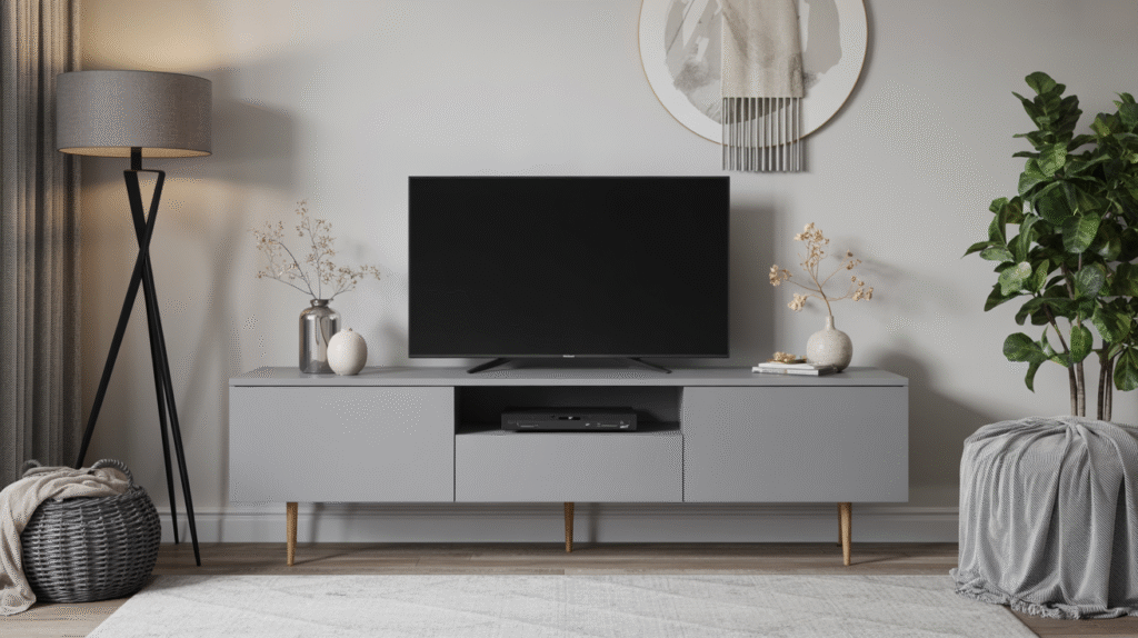 Gray TV Stand