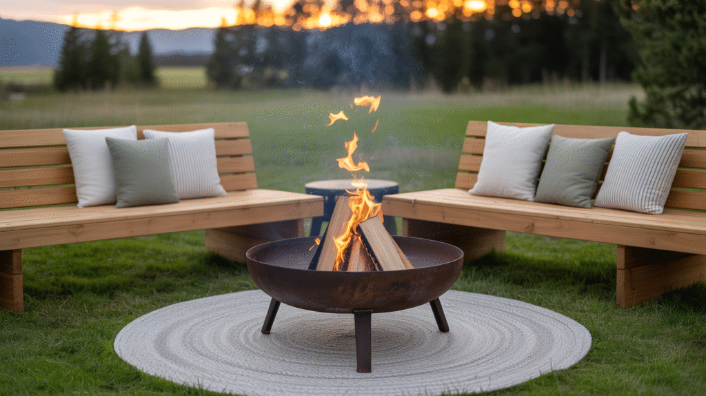 Scandinavian-Style Fire Pit