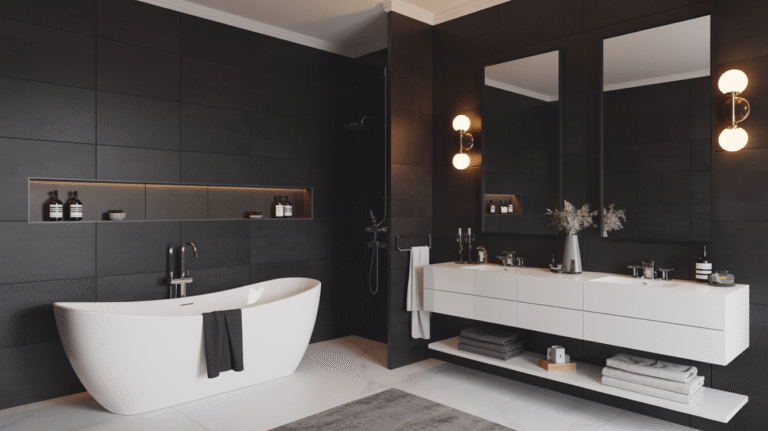22 Black and White Bathroom Ideas for Timeless Contrast