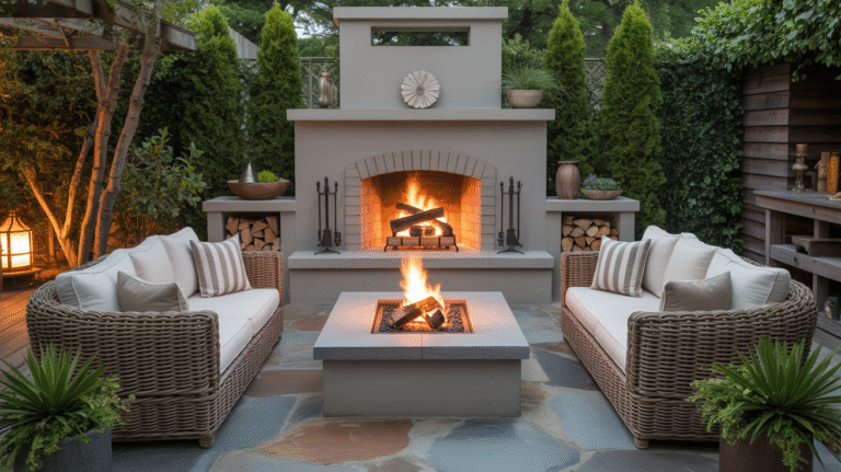 17 Outdoor Fireplace Ideas for Stylish and Inviting Gatherings