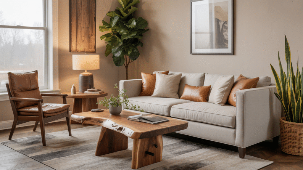 Live-Edge Wood Coffee Table