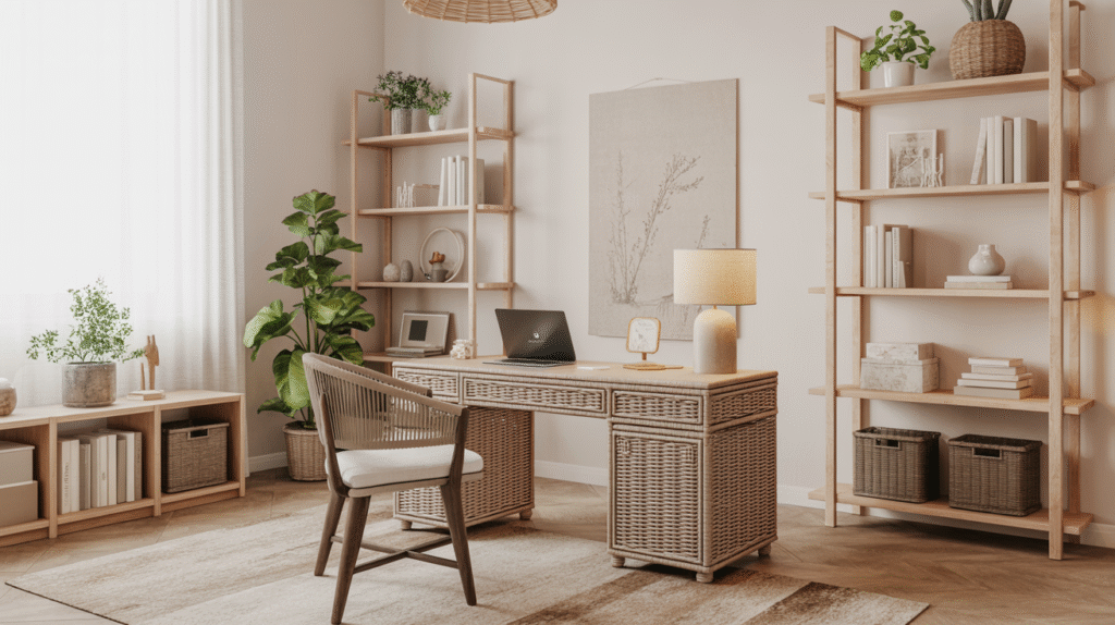 Rattan Desk