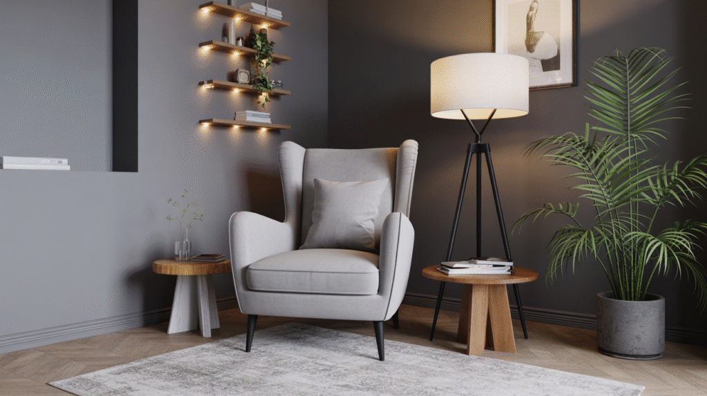 Soft Gray Armchair