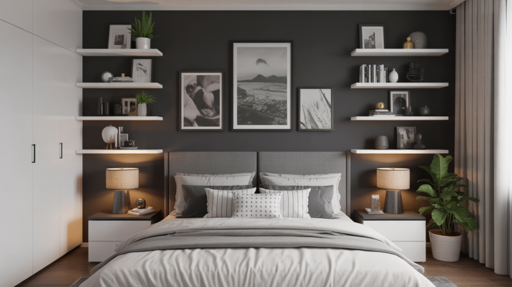 White Floating Shelves