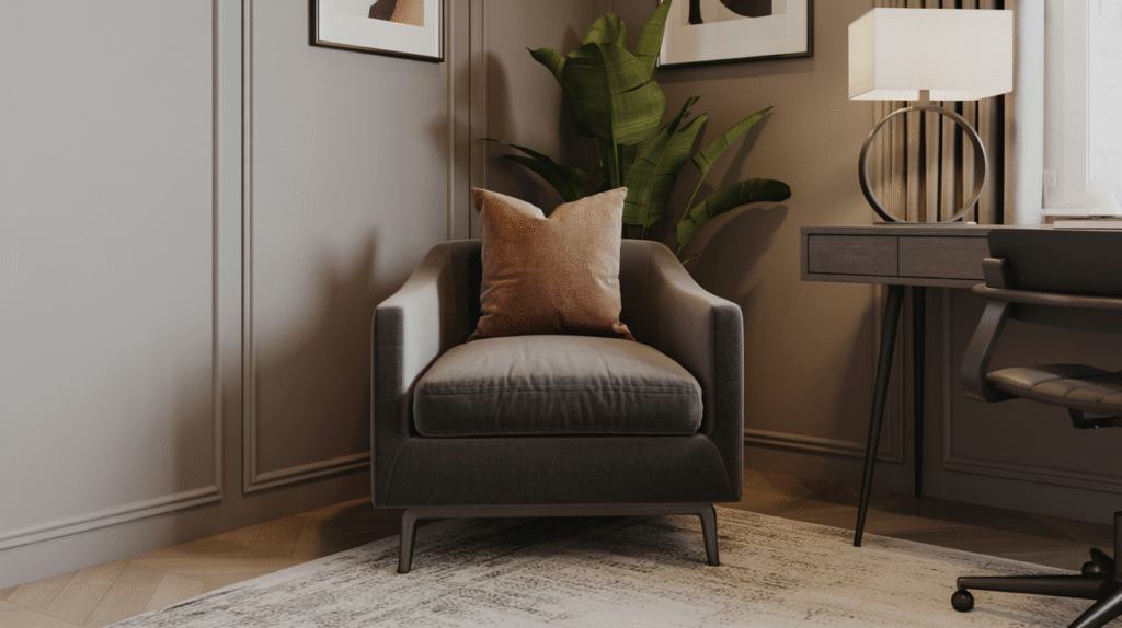 Dark Gray Accent Chair