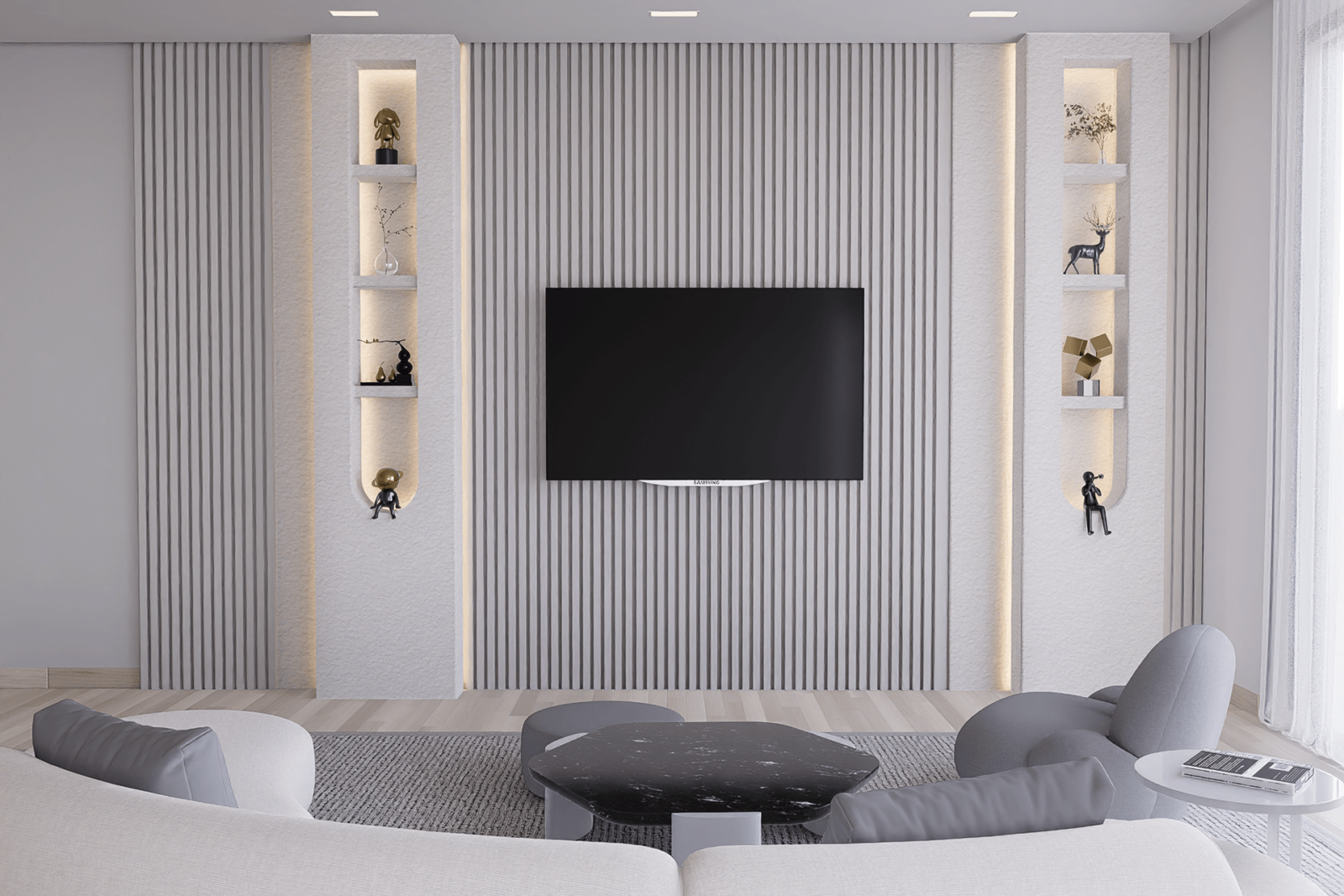 Wall-Mounted TV