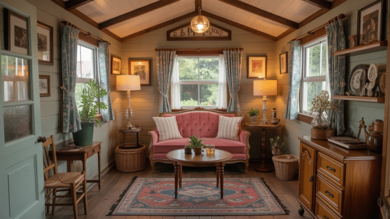 10 Beautiful Vintage Tiny House Living Room Ideas with Classic Style