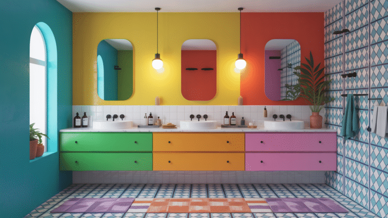 12 Colorful Bathroom Inspirations for a Lively Refresh