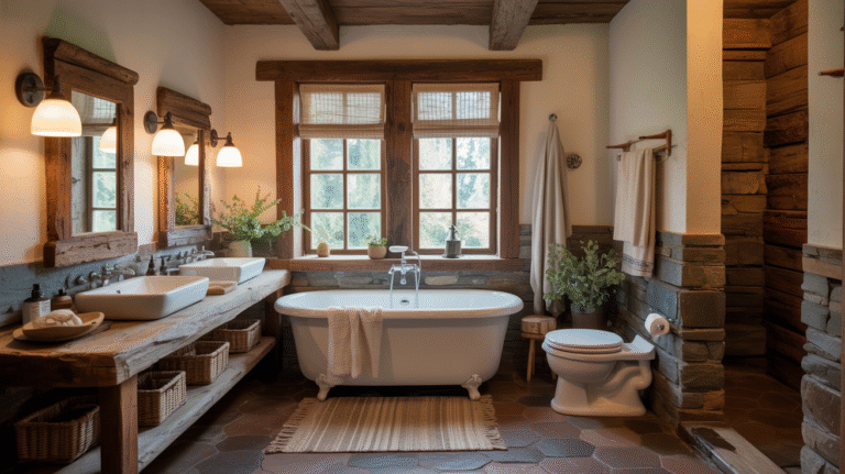 15 Rustic Bathroom Ideas That Exude Natural Elegance
