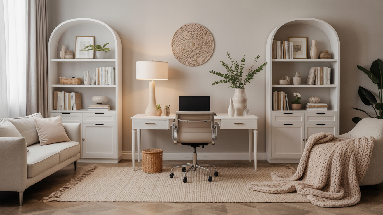 25 Neutral Home Office Decor Ideas for a Chic and Peaceful Retreat