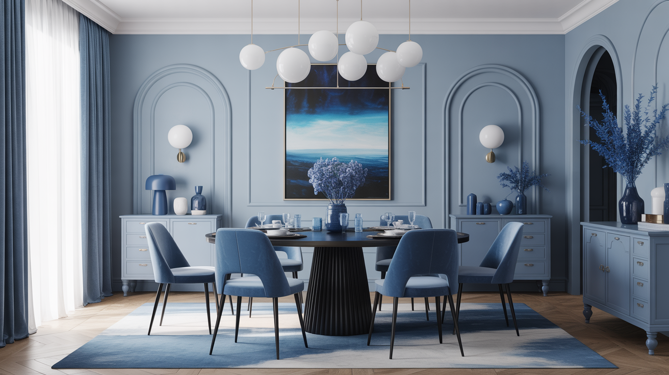 29 Blue Dining Room Ideas That Create a Cool and Chic Vibe