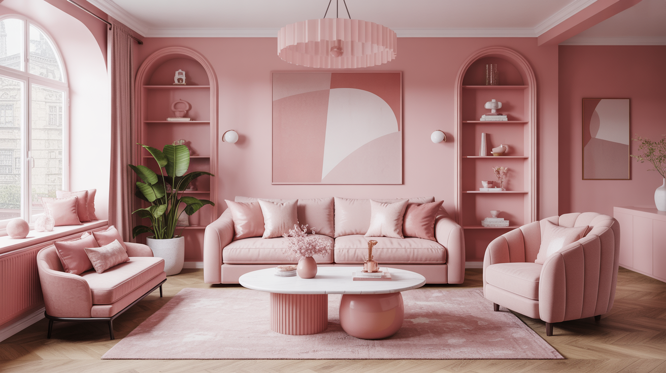 30 Pink Living Room Ideas That Exude Grace and Personality