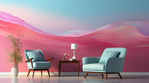 Abstract Pink Art
