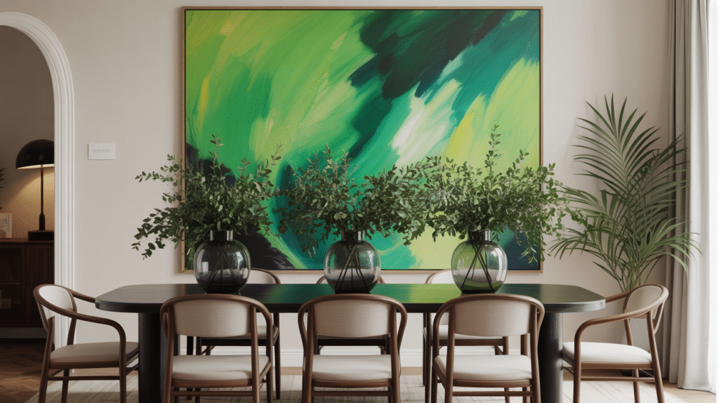 Green Abstract Art