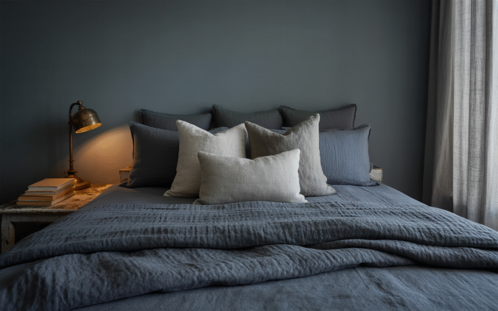 Charcoal Linen Bedding