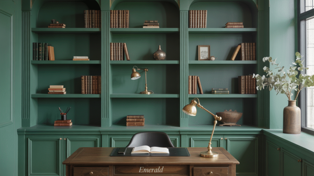 Emerald Green Shelving
