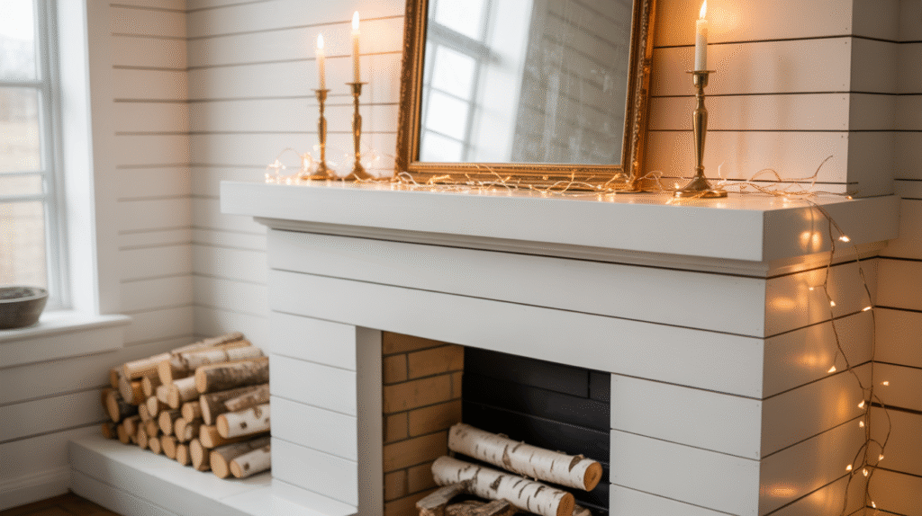 Shiplap with Gold Accents