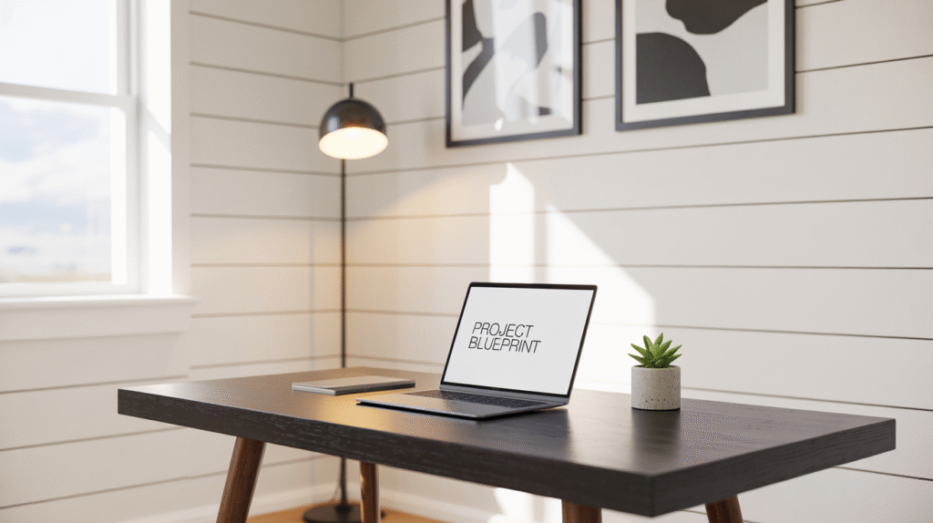 White Shiplap Walls