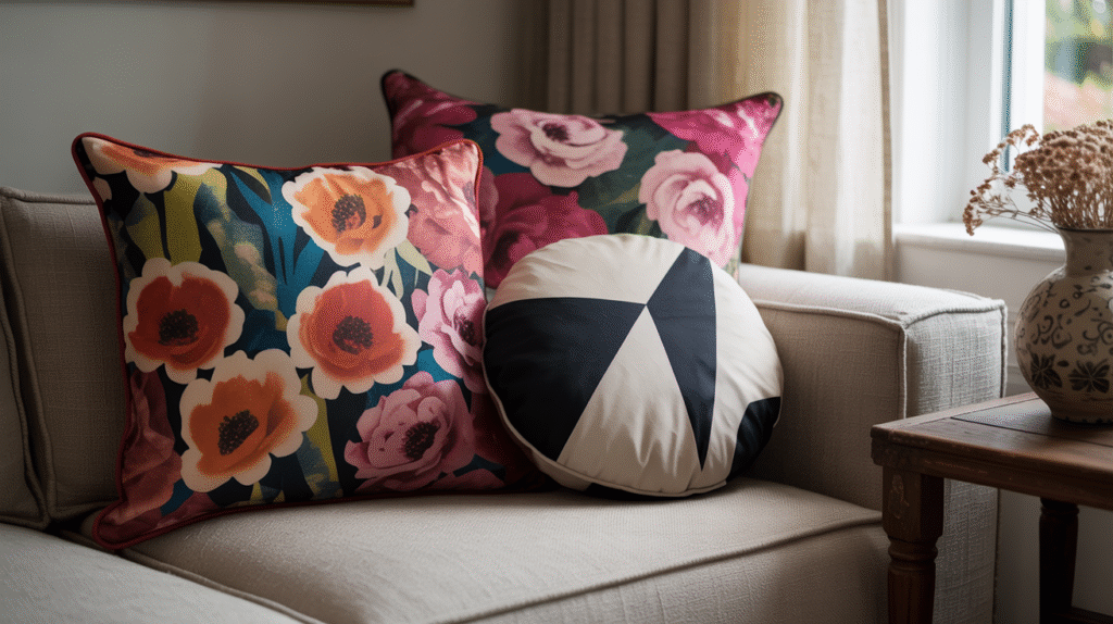 Floral & Geometric Pillow Mix