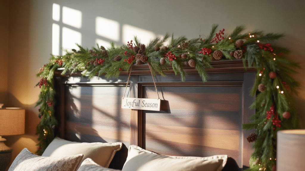  Holiday Garland Above the Bed