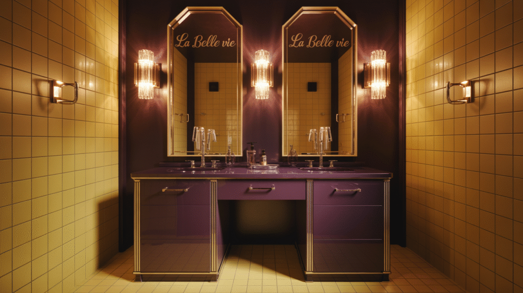 Purple & Yellow Art Deco Glam