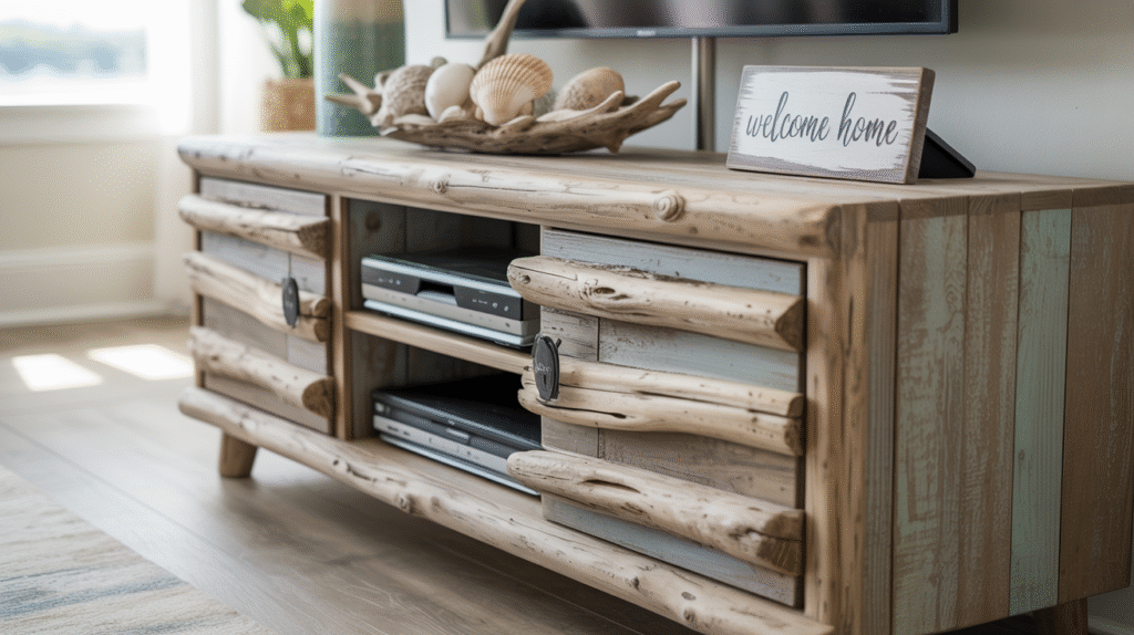 Weathered Wood TV Stand