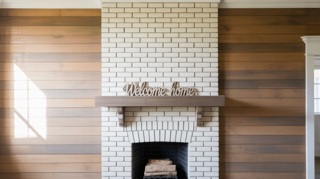 Shiplap and White Brick