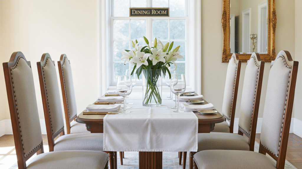 Pale Gray Upholstered Chairs