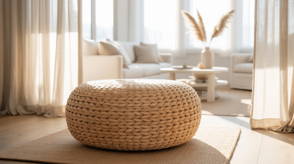 Woven Ottoman