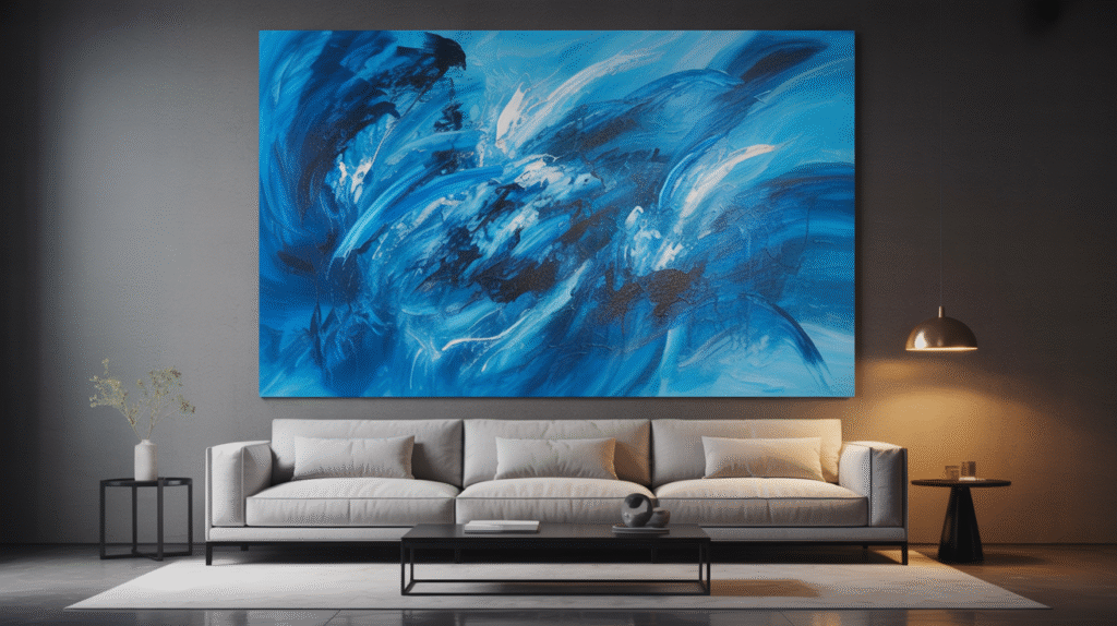 Blue Abstract Painting