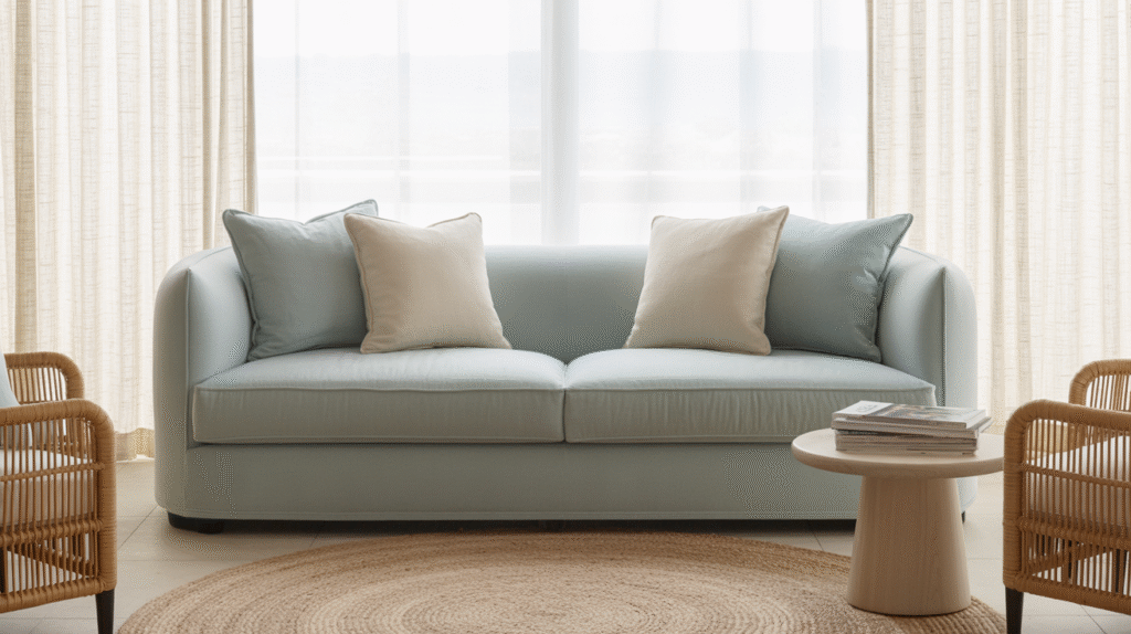 Light Blue Sofa