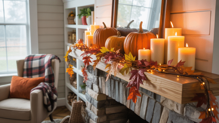 20 Gorgeous Fall Mantel Designs to Elevate Your Living Room
