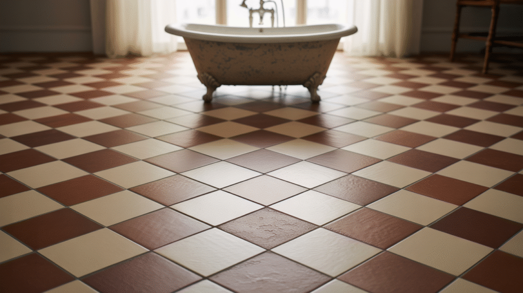 Terracotta Checkerboard Fusion