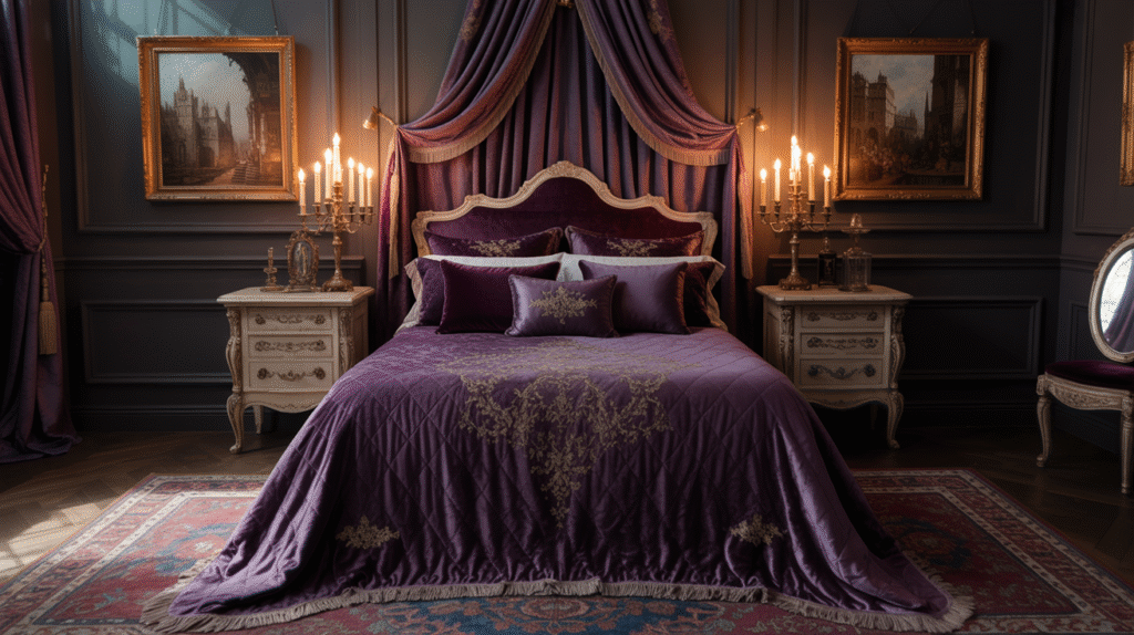 Purple Gothic Bedrooms