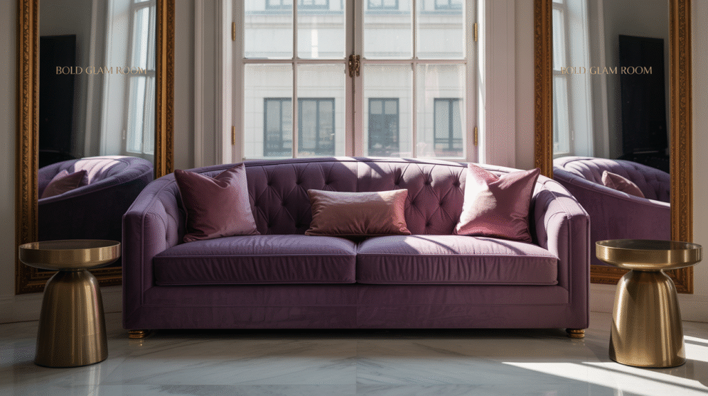 Violet and Gold Combination