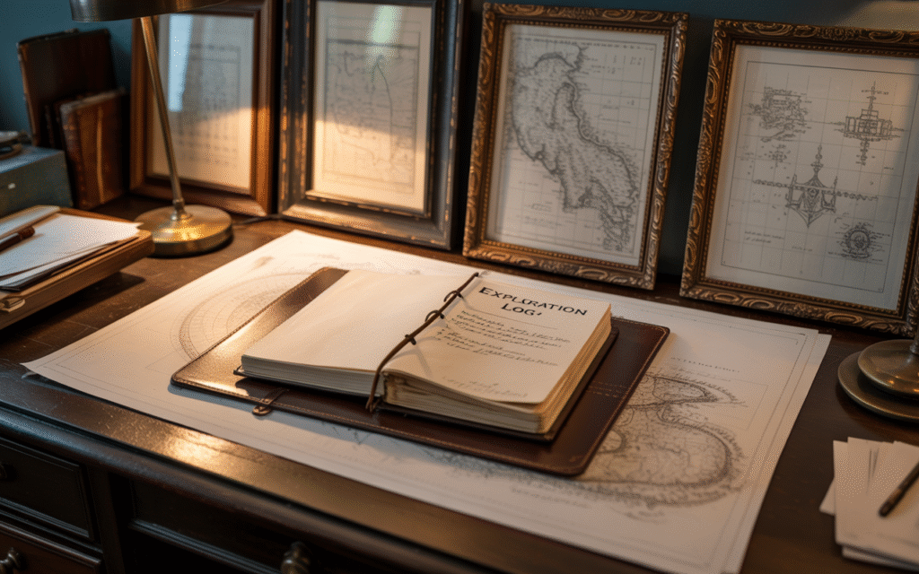 Framed Vintage Maps or Blueprints