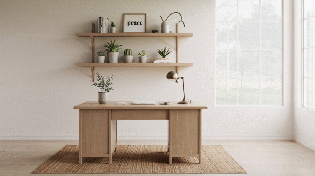 Floating Wood Shelves