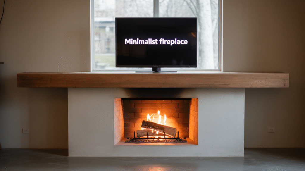 Sleek Fireplace Setup