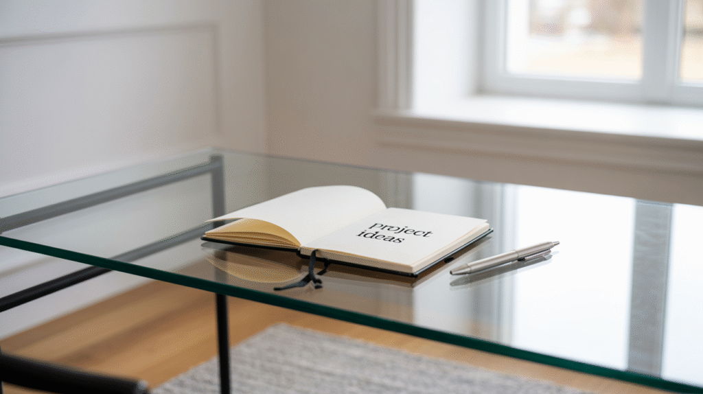 Glass-Top Desk