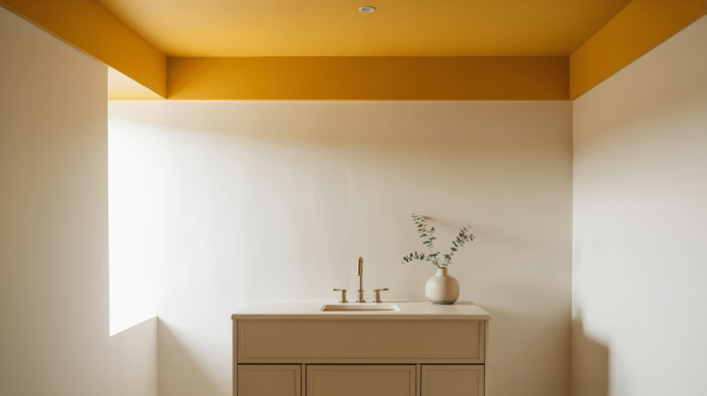 Yellow Ceiling Accent