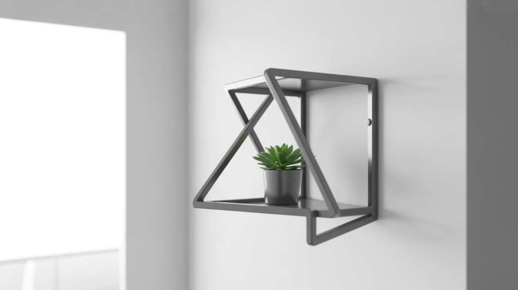 Modern Geometric Corner Shelf