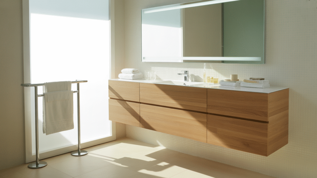 Chrome Rail and Integrated Lighting